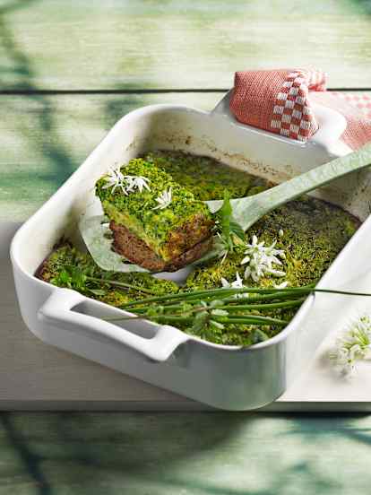 Karotten-Bärlauchfrittata