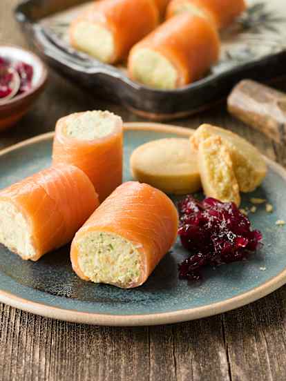 Smoked Salmon Roulade