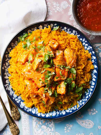 Kabsa met zalm