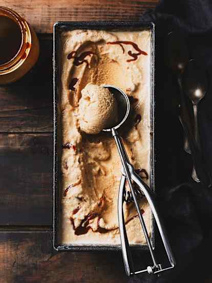 Helado de caramelo salado