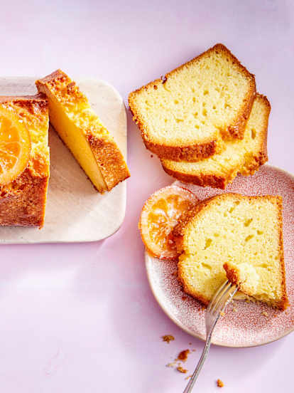 Getränkter Orangencake