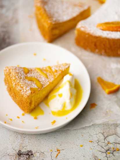 Chiffon de laranja quase sem açúcar