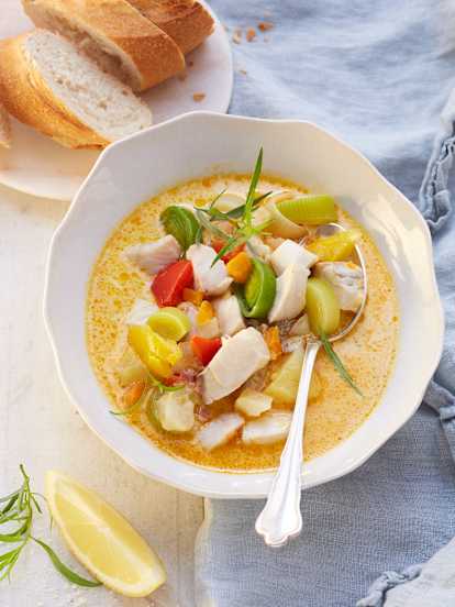 Fischsuppe mit Gemüse