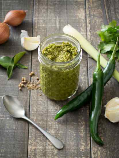 Pasta de curry verde tailandesa