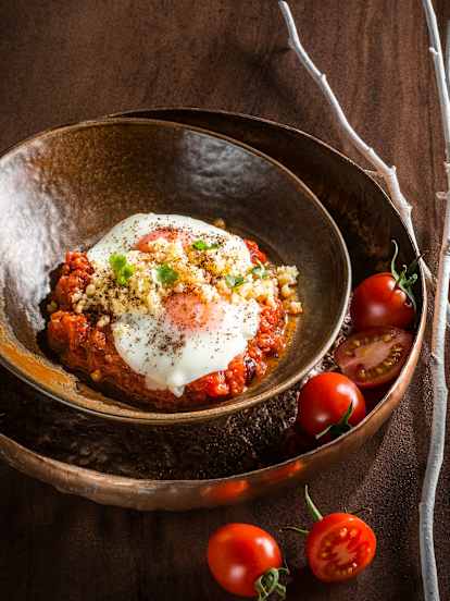Shakshuka mit Ziegenkäse