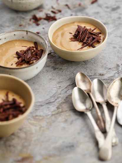 Mousse de café e leite condensado