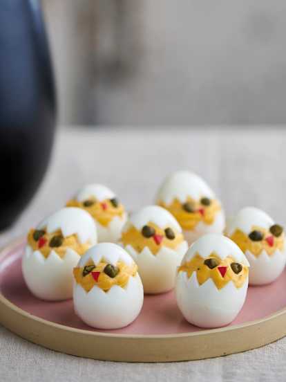 Oster Küken - gefüllte Eier