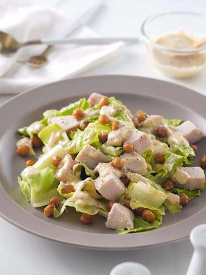 香蒜雞胸鷹嘴豆凱薩沙拉