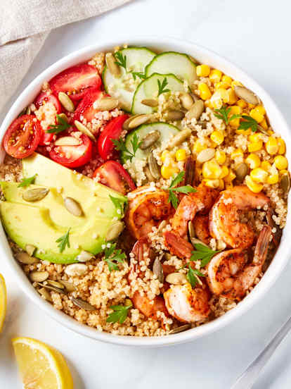 Spicy Shrimp and Quinoa Bowl