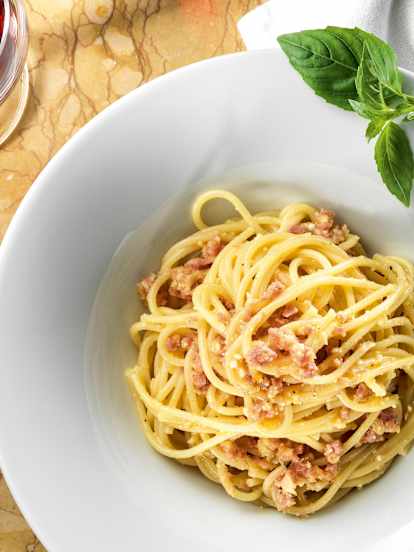 Espaguete à carbonara