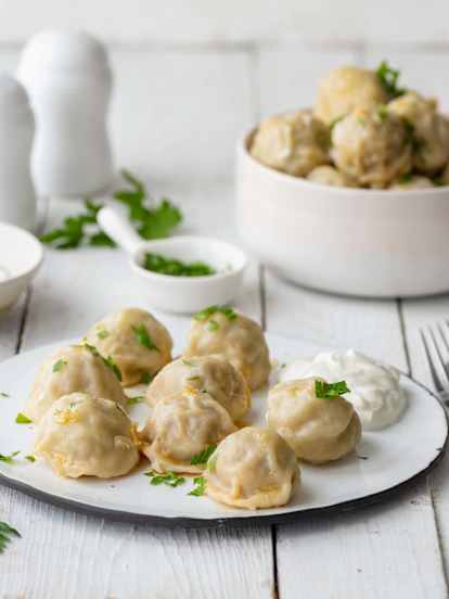 Pierogi z mięsem bez lepienia (à la pielmieni)