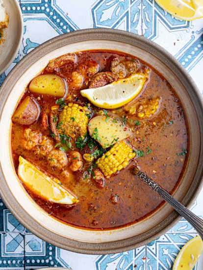 Shrimp and Potato Boil