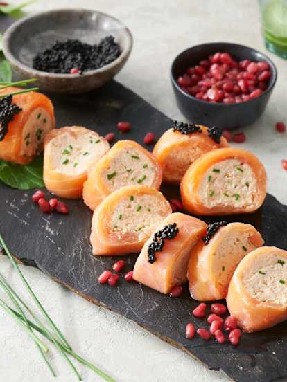 Rulos de salmón