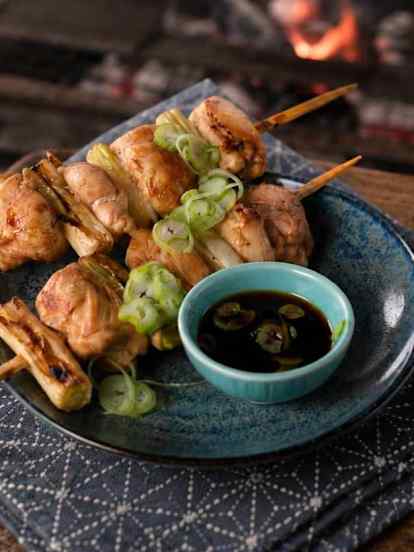 Gegrilde Kippendijspiesjes (Yakitori)