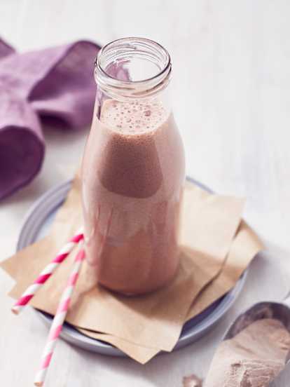 Smoothie με σοκολάτα και κεράσια
