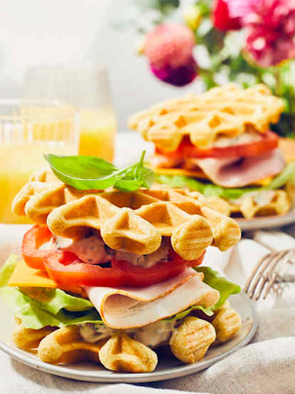 Sándwiches de gofres