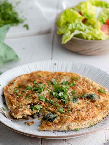 Cuketová omeleta s našlehanými bílky