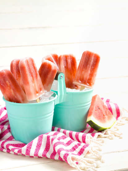 Watermelon Lime Popsicles