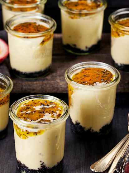 Passion Fruit Cheesecakes