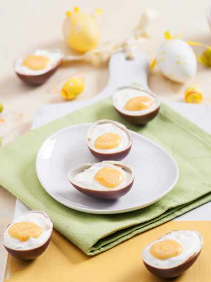 Czekoladowe jajka wielkanocne