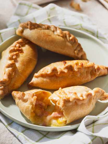 Empanadillas de maíz y beicon