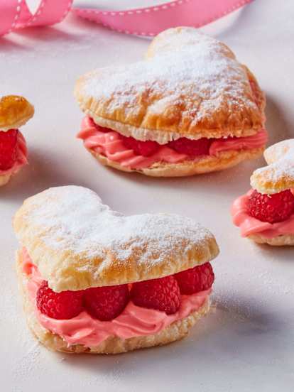 Rosé Cream Puff Pastry