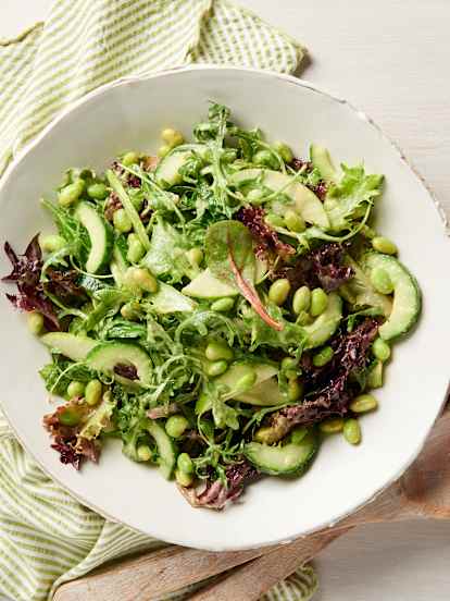 綜合生菜沙拉佐青檸蘋果油醋