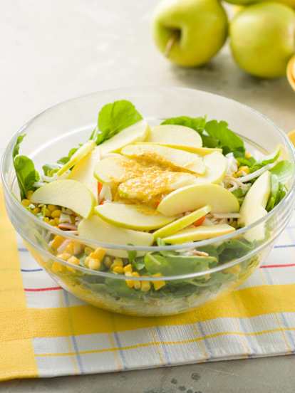 Ensalada verde con delicias de mar