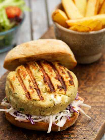 Butter Bean and Feta Burgers