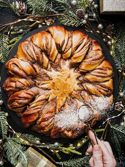 Brioche feuilletée à la pâte à tartiner