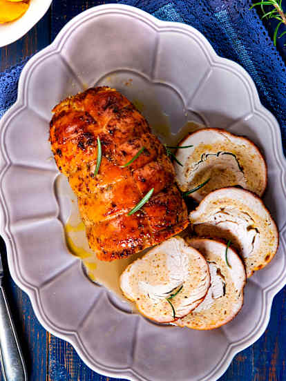 Gefüllter Putenbraten