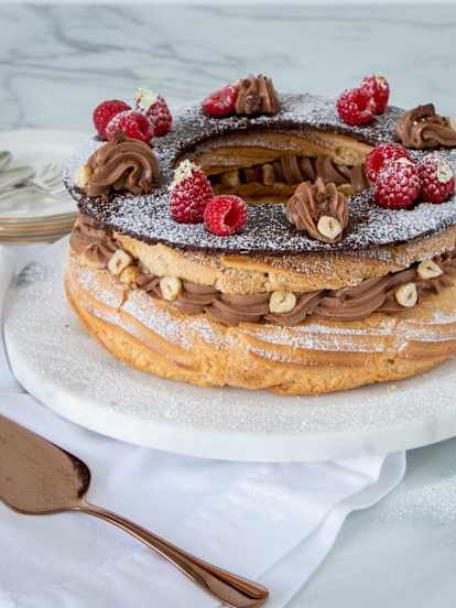 Chocolate choux wreath