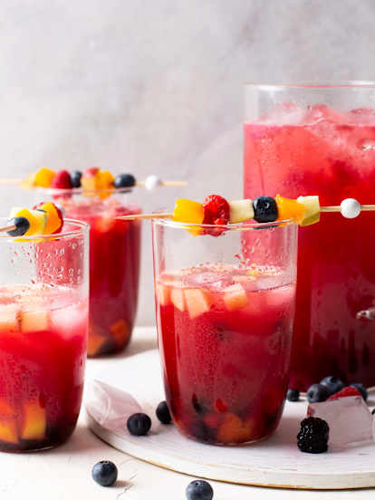 Sangría de moras sin alcohol
