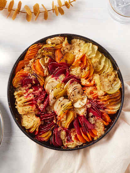 Spiralized Roasted Root Vegetables