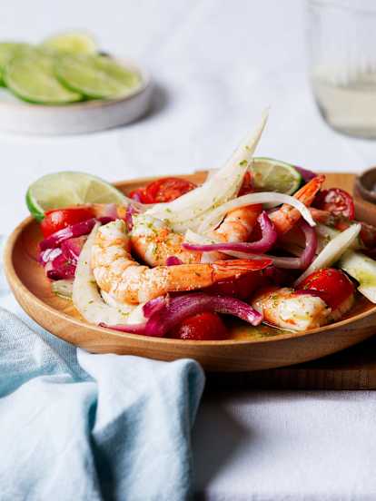 Insalata di gamberi alla siciliana