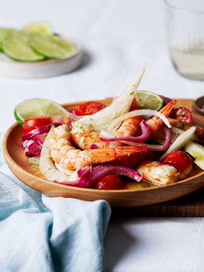 Sizilianischer Garnelensalat