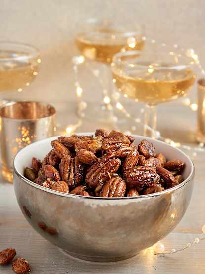 Spicy Rosemary Mixed Nuts
