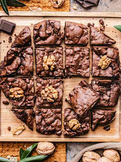 Cookie-brownie géant