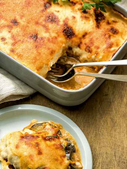 Moussaka met linzen