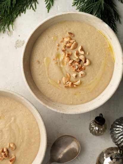 Celeriac, Roasted Hazelnut and Truffle Soup