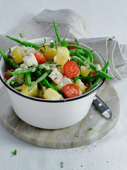 Erdäpfel-Fisolen-Salat
