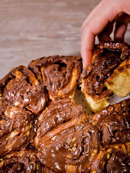 Chocolate, Hazelnut and Orange Buns
