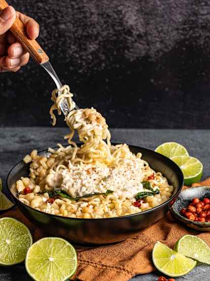 Esquites con ramen