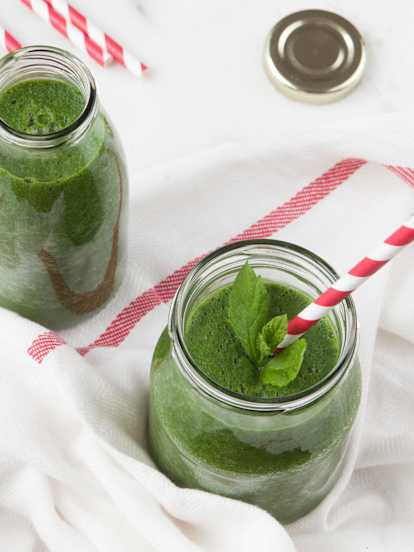 Grünkohl-Weizengras Smoothie