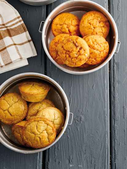Muffins de salmão e curgete
