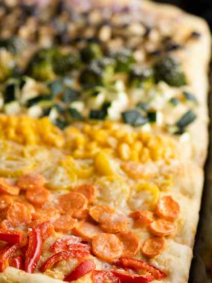 Regenboogflatbread