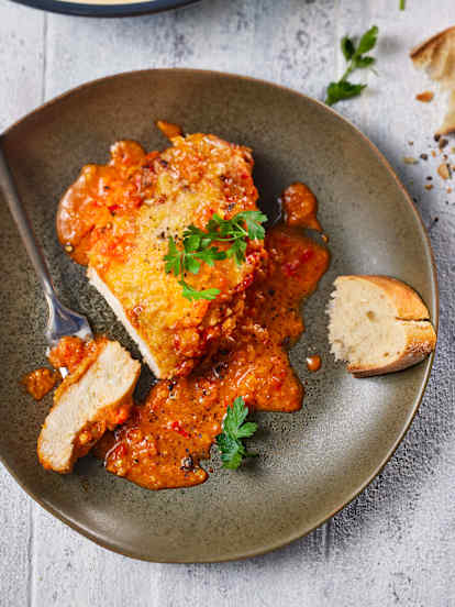 Filets de poitrine de poulet au Metaxa