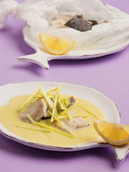 Fischfilet in cremiger Lauchsauce