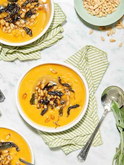 Maple and Brown Butter Roasted Butternut Soup