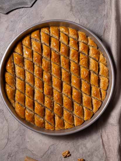 Baklava met Walnoten en Homemade Filodeeg